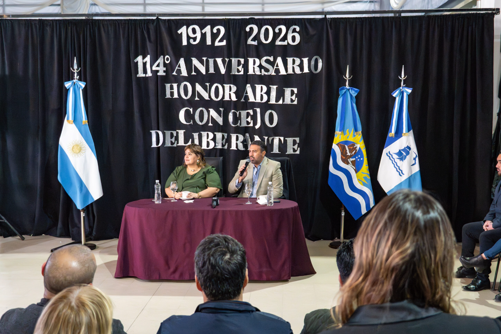 En el acto con autoridades y vecinos, Diego Robles destacó la necesidad de fortalecer el diálogo y construir consensos.
