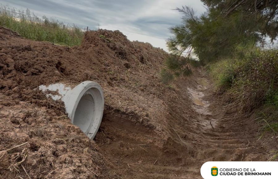 La obra permite mejorar el escurrimiento del agua y se suma a otros trabajos realizados para afrontar lluvias intensas.