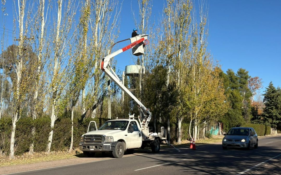 Se instalaron 35 luminarias de 180 vatios, conformando un circuito continuo que mejora la visibilidad nocturna y optimiza el consumo energético. 