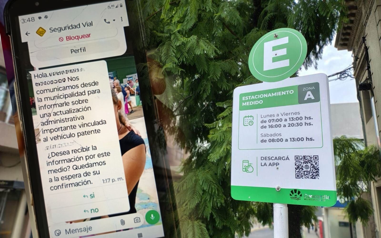 El Municipio aclaró que no pide datos por celular vinculados al Estacionamiento Medido y advirtió sobre posible estafa.
